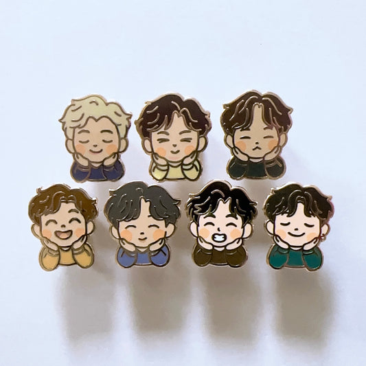 Cuties Bangtan Mini Pins